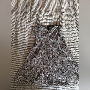 Dynamite Cami Flare Dress Black and White Print Size Medium